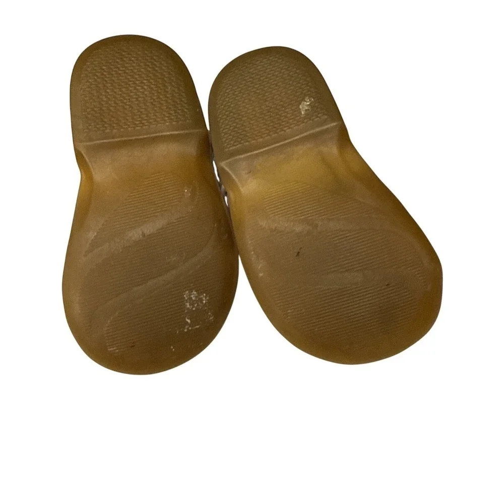 Mary Jane‎ Style White Dress Shoes With Flower Baby Girls Size 2